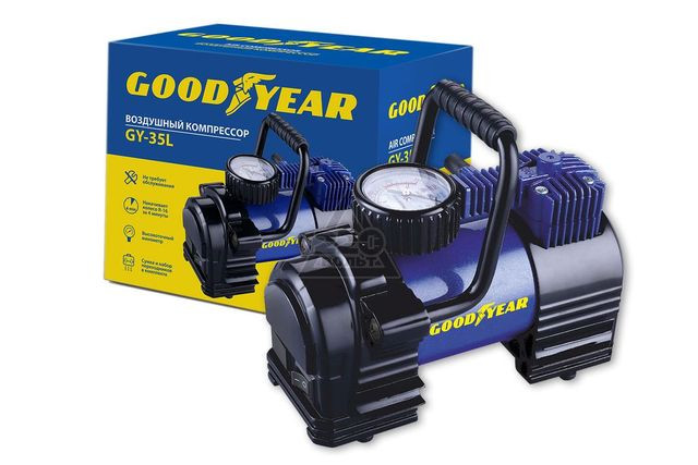 Компрессор GOODYEAR  GY 35L  7Атм /168Вт/35л/ прикур/сумка/съёмная ручка