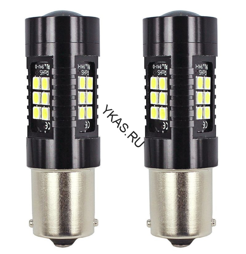SOLAR  Свет-од  12V  T25  21 SMD 3030  21/5W   BAY15d  белый