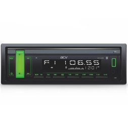 Автомагн.  ACV-914BG  (зеленый)  USB/SD/FM ресивер Bluetooth (со съемной панелькой)