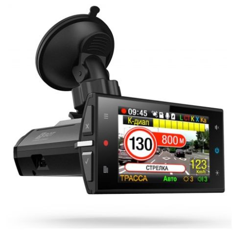 Видеорегистратор + Антирадар 3в1  SilverStone F1 Hybrid S BOT