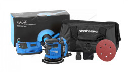Аккумуляторная шлифовальная орбитальная машина NORDBERG NE436K с регулировкой оборотов (150 мм)