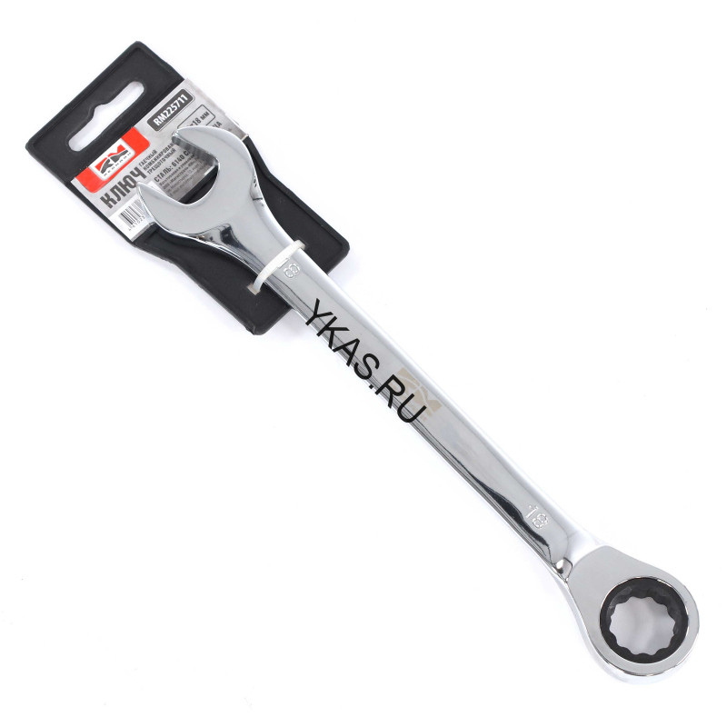 RedMark  Ключ гаечный комбинированный трещеточный 18х18 мм