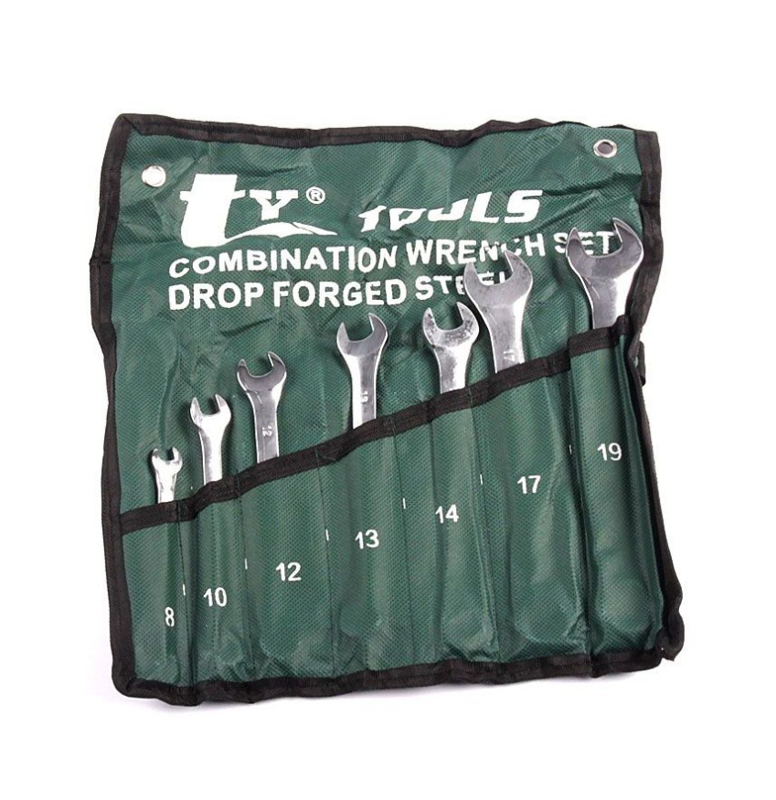 DC Набор ключей 8-19мм  7 предметов, на полотне