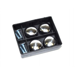 Саморезы для крепления номера с нержавейки (4шт) Хром