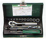 Инструмент HANS. Набор торцевых головок 1/4" , 16 предметов