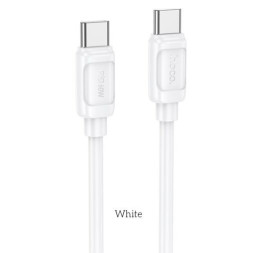Кабель HOCO  Type-C - Type-C  (1м)  60W белый x115