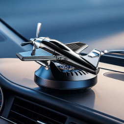 Игрушка на торпедо "самолет винтовой" с ароматизатором, черный