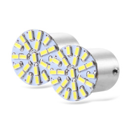 SOLAR  Свет-од  12V  T25  22 SMD 3014  21/5W   BAY15d  белый