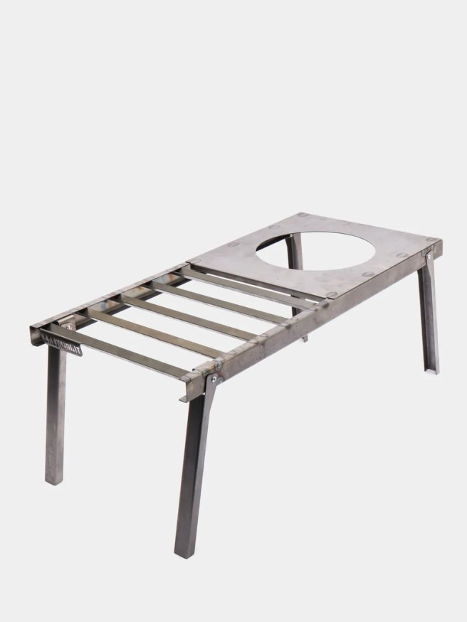 Решетка костровая "Следопыт" с подставкой под казан, усиленная, в сумке