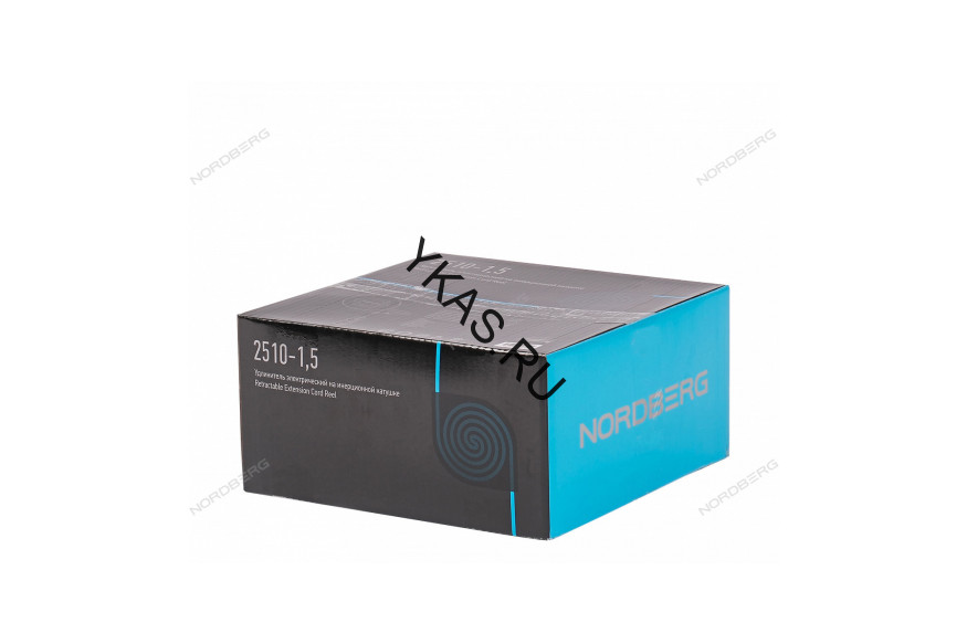 Удлинитель электрический NORDBERG 2510-1,5 на инерционной катушке (10 м, 3х1,5 мм) 