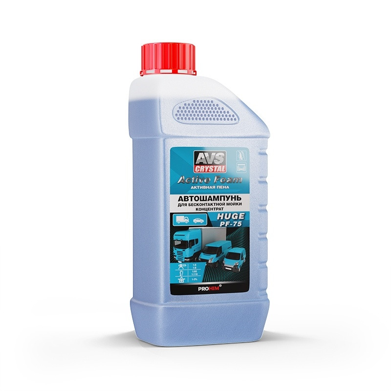 AVS  Автошампунь для бесконтактной мойки  "Active Foam" 1:5-9 PF-75 HUGE 1л.