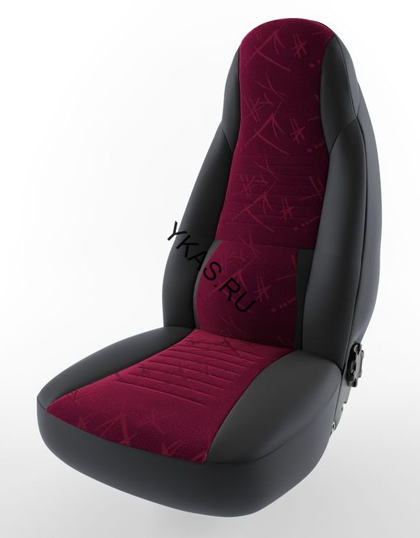 Авточехлы  Renault  Sandero  с 2007г- "PILOT"  БОСТОН Флок  (разд.зад.)  Красный