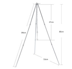 Holiday Тренога для костра складная (в сложеном 33х7см в расложенном состоянии 80х53см)