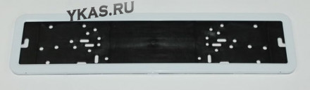 Рамка номера металл    YFX-8308  (нержавеющая сталь)  Белая