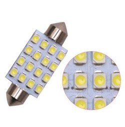 SOLAR Свет-од 12V T11x39 16 SMD 1210 C5W SV8.5 белый