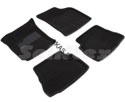 Коврики  Hyundai Getz c 2002г.  /компл.5шт./осн.резин./ 3D