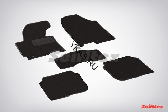Коврики текстильн. Hyundai Elantra V 2010-2015г. /компл.5шт./осн.резин./ LUX