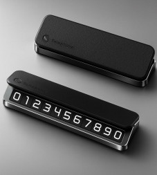 Табличка с номером телефона под стекло №13 Черный