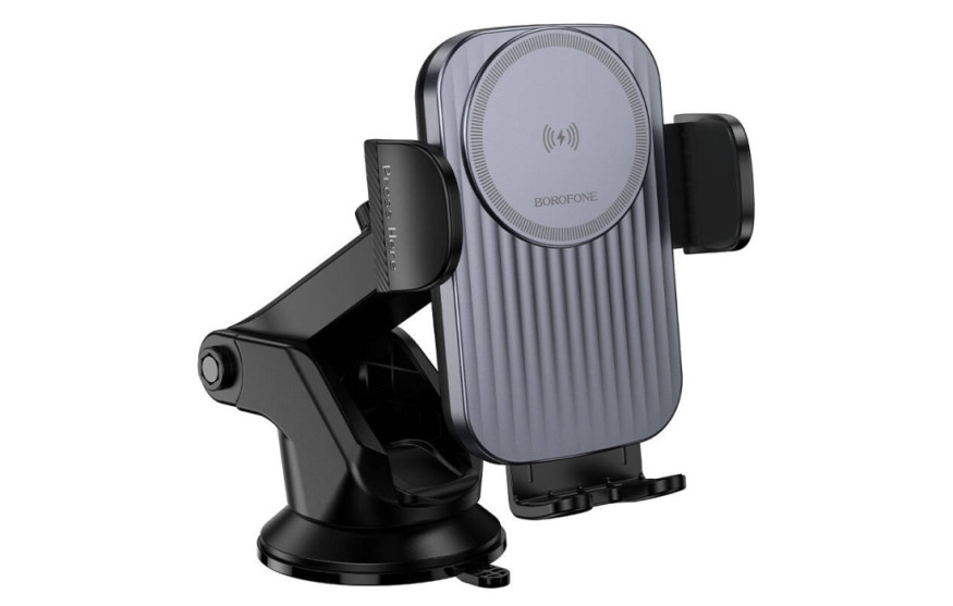 Держатель телефона  Borofone раздвижной с беспроводной зарядкой 15w BH222