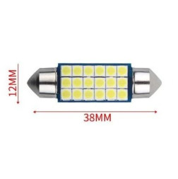 SOLAR Свет-од 12V T11x39 18 SMD 1210 C5W SV8.5 белый