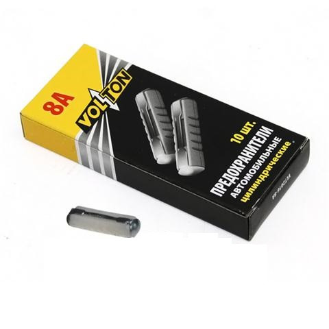 Предохранители цилиндрические  "VOLTON"   8А  / цена за 10шт