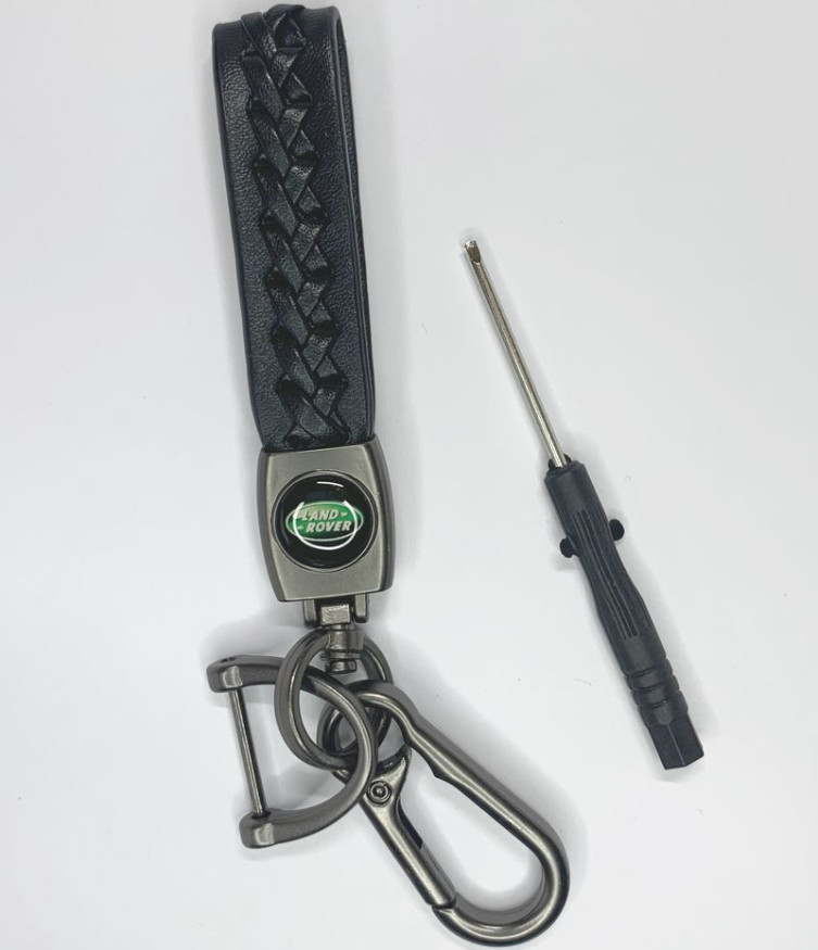 Брелок кожа LUX  LAND ROVER  Черный