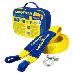 Динамическая стропа  "GOODYEAR" (рывковая) с шаклами 10 тонн, 8 метров, сумка