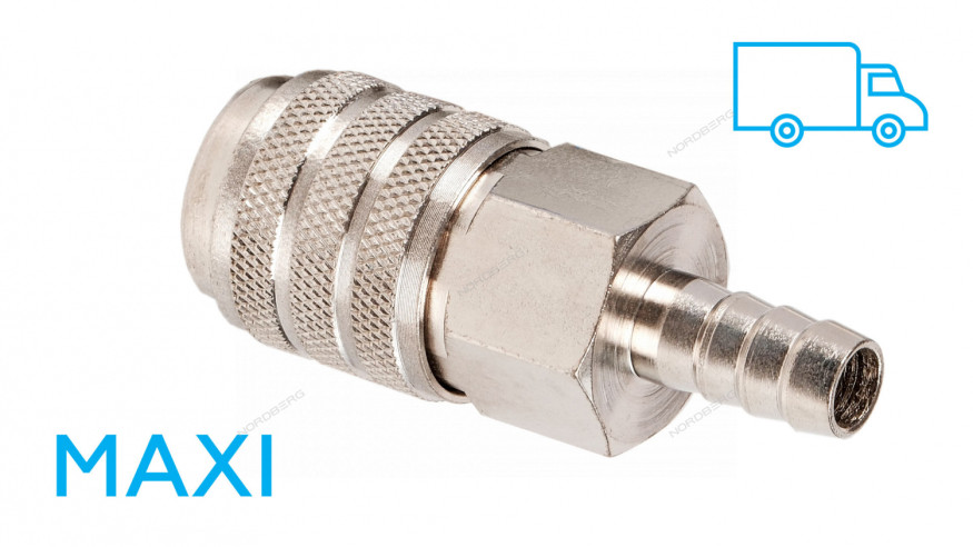 Разъем быстросъемный NORDBERG NPF12M "МАКСИ" ("мама" - елочка Ø12 мм)