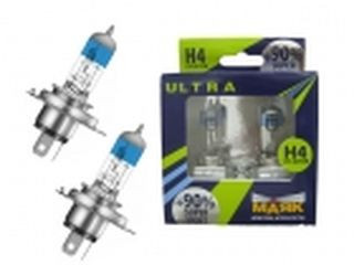 Лампа МАЯК 24V    H4   75/70W   Ultra P43t Super Light+100% (к-т.2шт)
