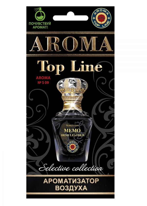 Осв.возд.  AROMA  Topline  Селективная серия s09   Memo Irish Leather