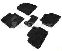 Коврики  Hyundai Solaris II с 2017г- /RIO/компл.5шт./осн.резин./ 3D