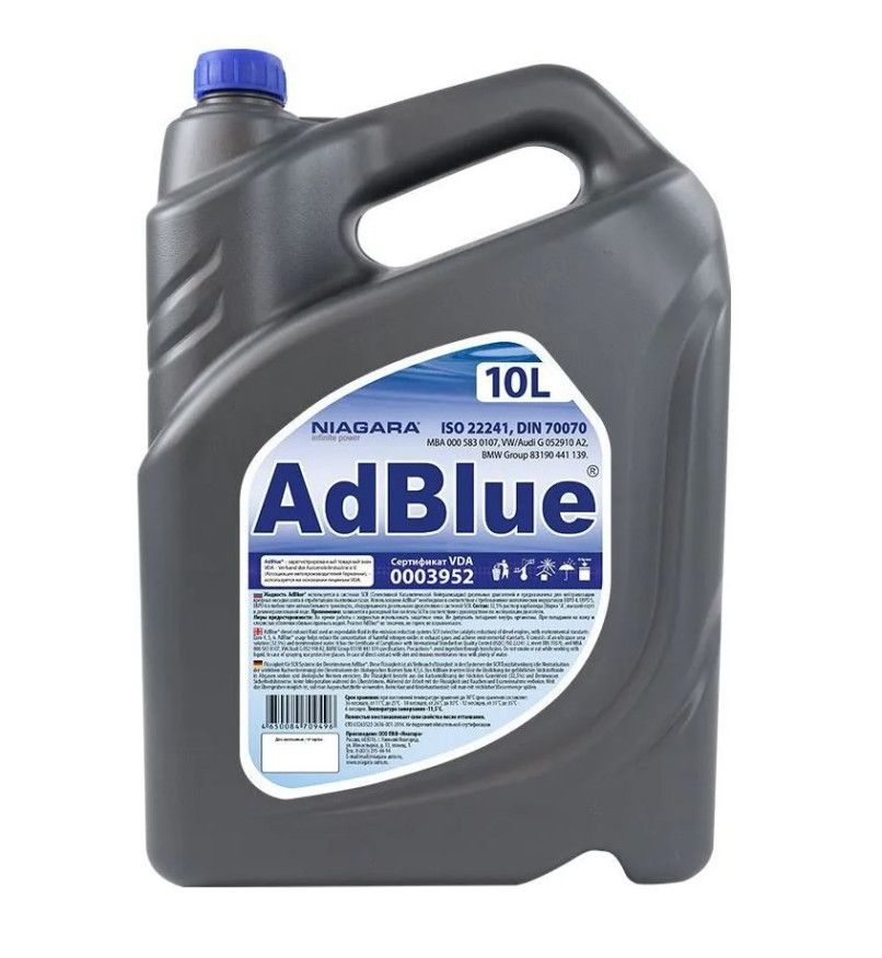 Жидкость AdBlue 5л. для систем Евро 4,5,6 Niagara  (есть сертификат VDA)