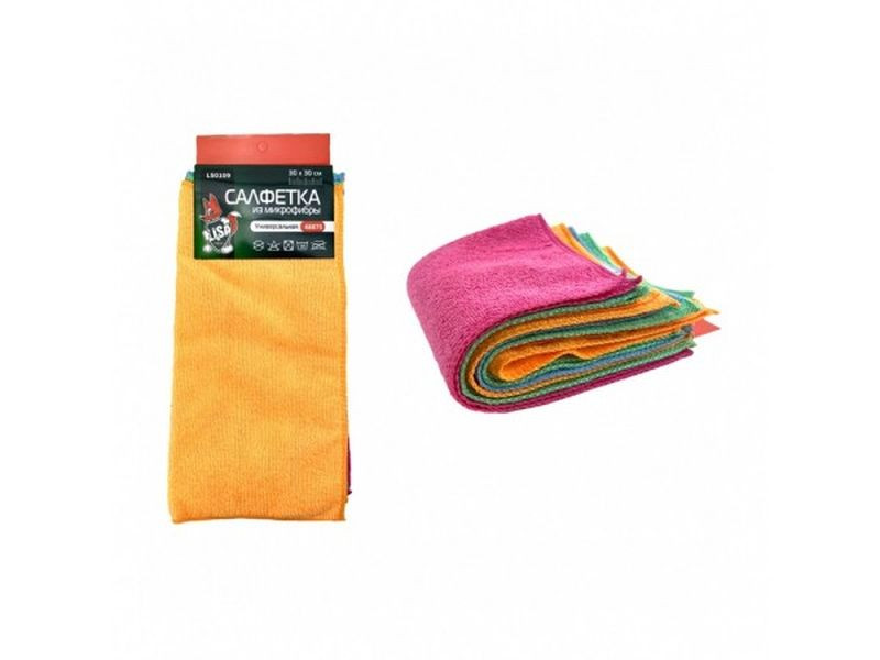 Микрофибра  "Li-Sa", (30х30см)  (6шт.)  плотность 200г/м2 (LS0109)