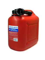 Канистра пластиковая  M5  10л (красная) с заливным устройством
