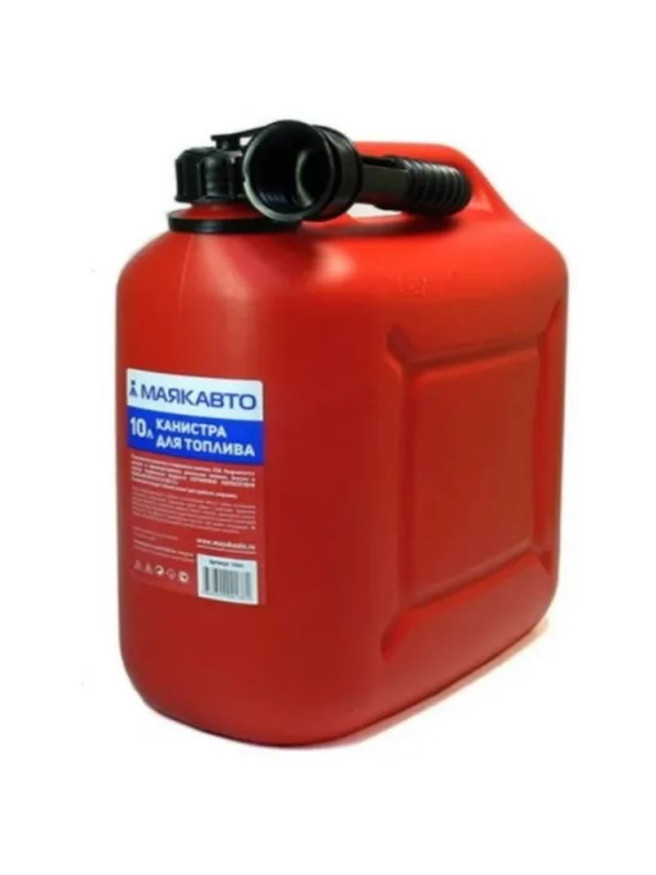 Канистра пластиковая  M5  10л (красная) с заливным устройством