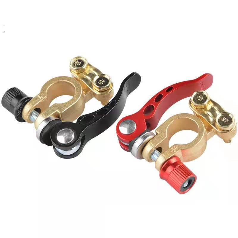 Клеммы аккумулятора  быстросъемные, усиленные, медь  (маркировка полярности)  2шт.