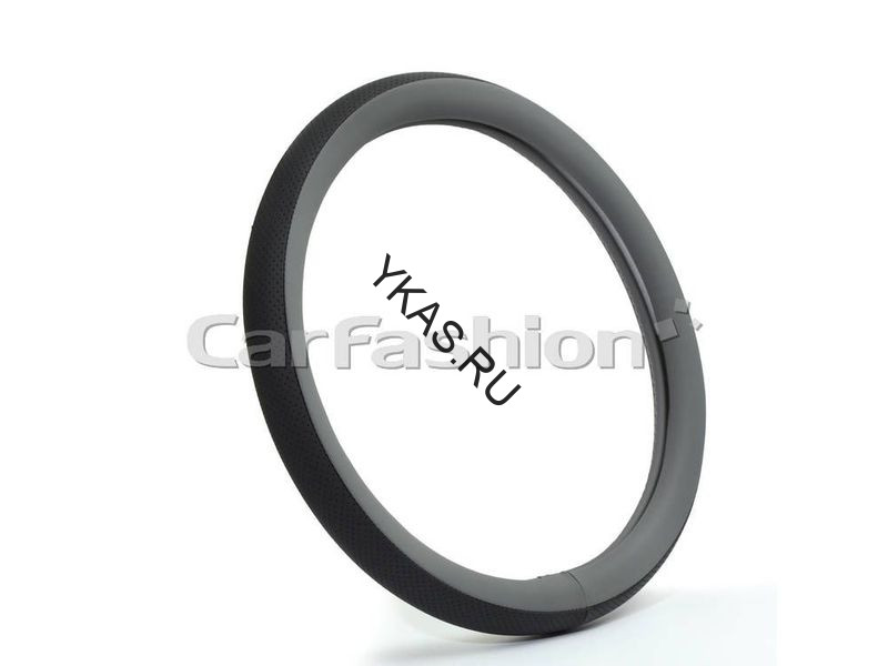 Оплетка на руль   CF  NOVA - М,  Т.Серый/Черный