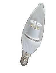 Светодиодная лампа 28х35SMD, кол-во диодов-10, цоколь Е 14, AC 220-240V. 4,5W (CA-006)