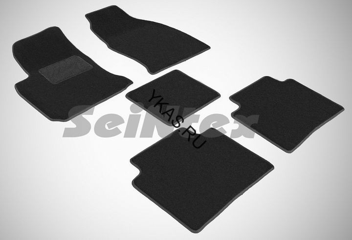 Коврики текстильн. Hyundai Matrix 2001-2010г. /компл.5шт./осн.резин./ LUX
