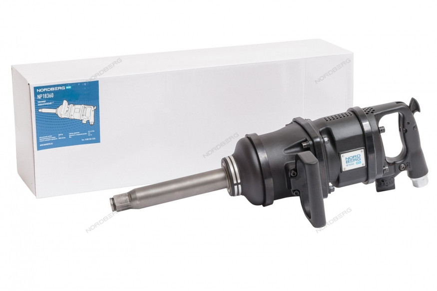 Ударный пневмогайковерт NORDBERG NP18360 для грузовых автомобилей (1", 3600 Нм) 