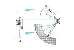 Двухстоечный подъемник Nordberg N4121H-4T с верхней синхронизацией