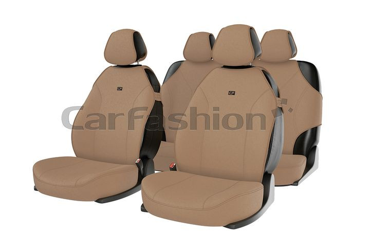 Комплект Накидок  «BINGO»  Бежевый/Бежевый/Чёрный