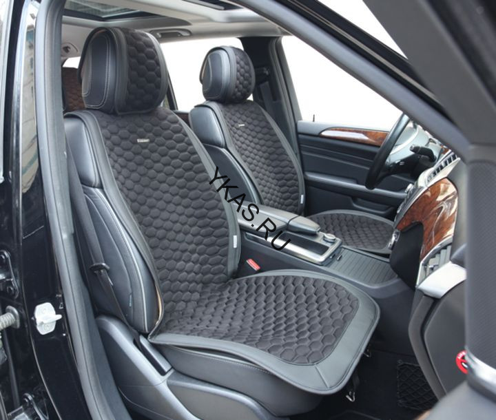 Накидки Фронт  «CAPRI»  Чёрный/Чёрный/Чёрный  (велюр премиум класса/экокожа)