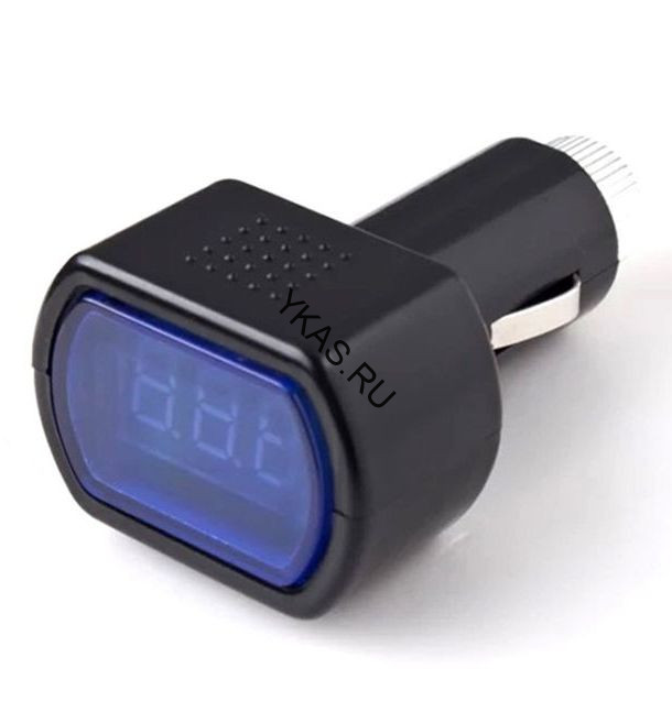 Индикатор бортового напряжения "Carlife", ( Вольтметр цифровой)  12/24В  (без упаковки)