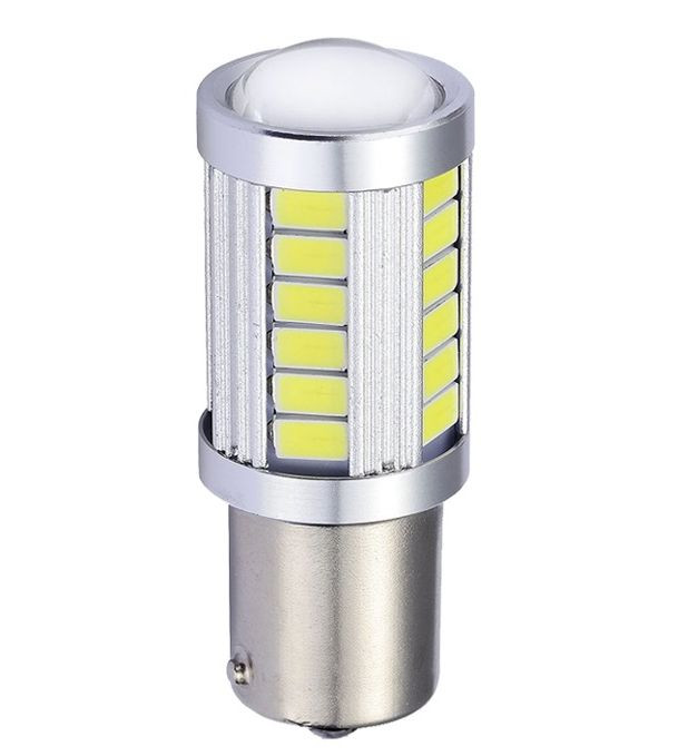 SOLAR  Свет-од  12V  T25  33 SMD 5730  21/5W   BAY15d  желтый