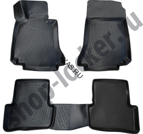 Коврики резиновые   Mercedes C-Class W 204 2006-2014г. тэп.