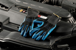 Перчатки маслобензостойкие NORDBERG NPG1508BB (черно-синие)