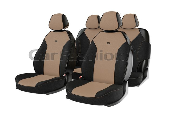 Комплект Накидок  «BINGO»  Бежевый/Чёрный/Бежевый