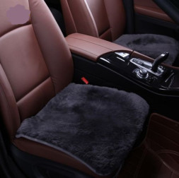 Накидка 50х50 на низ сиденья натур.мех «ALASKA»  Серый (2шт)