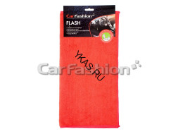 Микрофибра CF "FLASH" для кузова и стекол Красная 60х40 см, плотность 300 г/см3